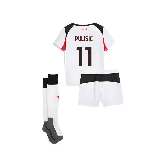 2025-2026 AC Milan Away Mini Kit (Pulisic 11)