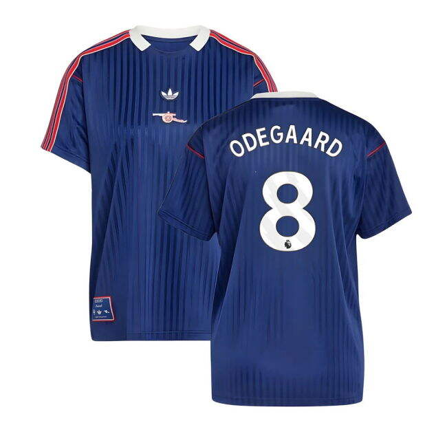 Arsenal Terrace Icons Shirt (Navy) (Odegaard 8)