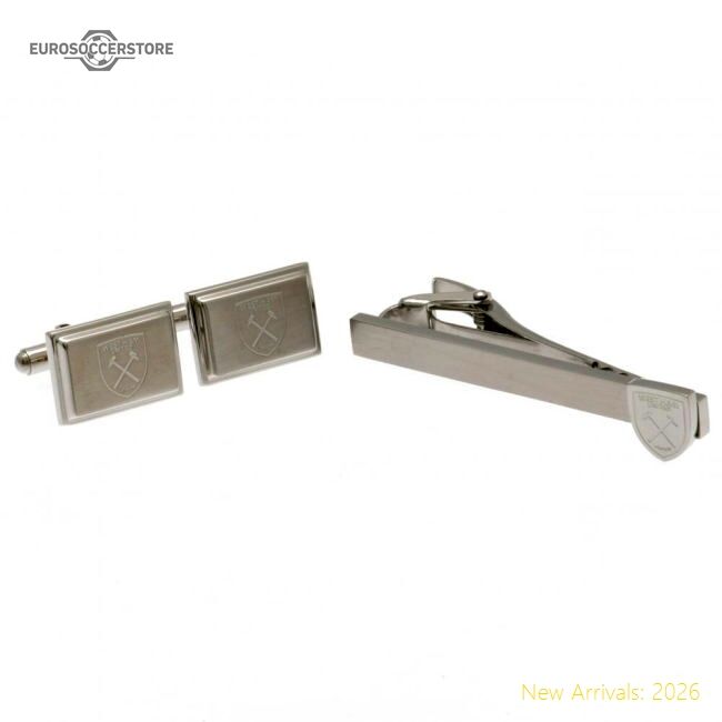 Official West Ham United Fc Tie Slide & Cufflink Set - Premium