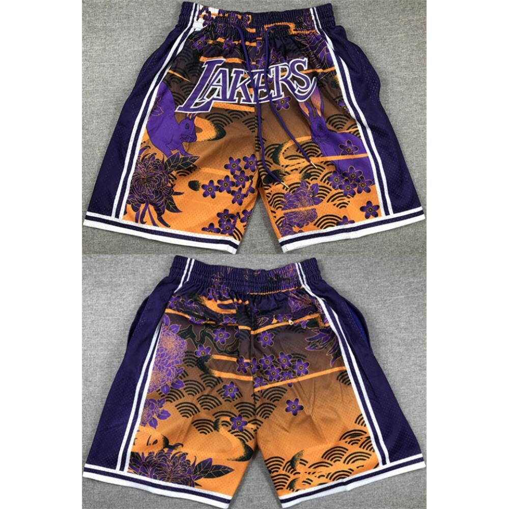 Men's Los Angeles Lakers Purple/Yellow Shorts