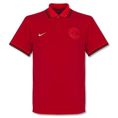 2013 Manchester United Grand Slam Red Polo T-Shirt - Official Replica