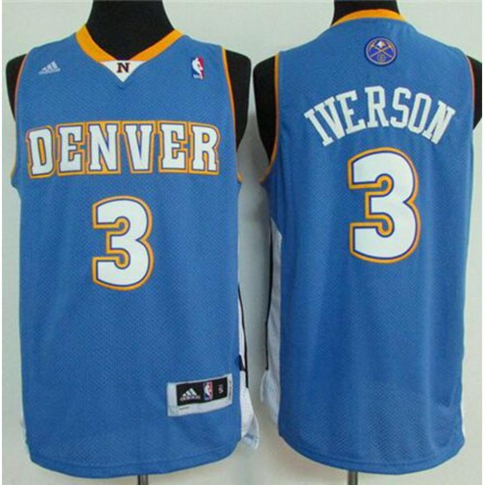 Authentic Jersey 3 Blue - - Basketball Fan Gear