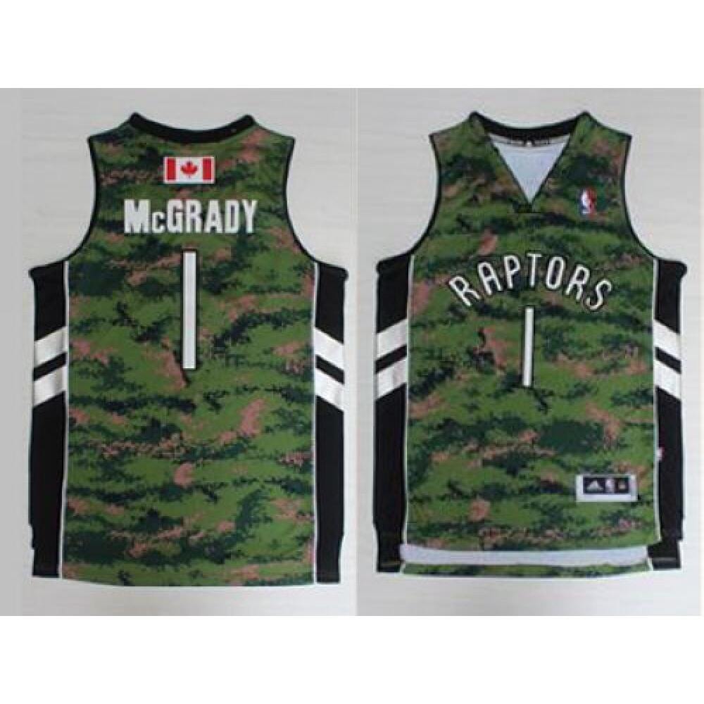Raptors #1 Tracy Mcgrady Camo Pride Stitched NBA Jersey