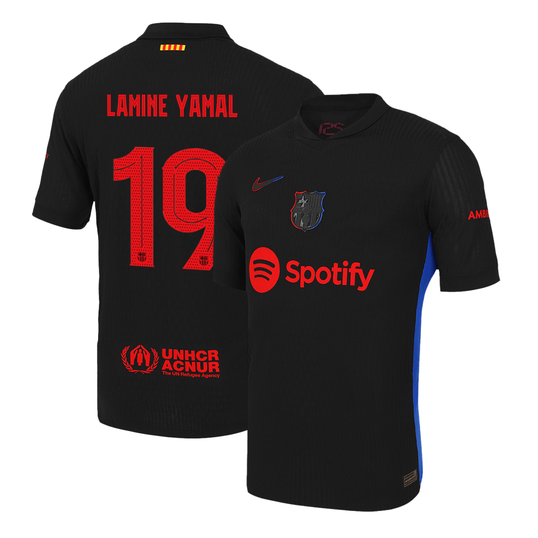 Player Version LAMINE YAMAL #19 Barcelona Away Soccer Jersey 2024/25-