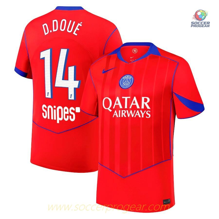 PSG High Quality Third Football Team Jersey 2025/26 Collection Désiré Doué