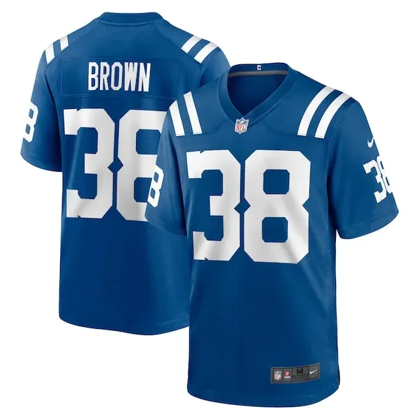 None Pharaoh Brown Game Jersey - Royal | NFL Player Jersey | NFL Footb