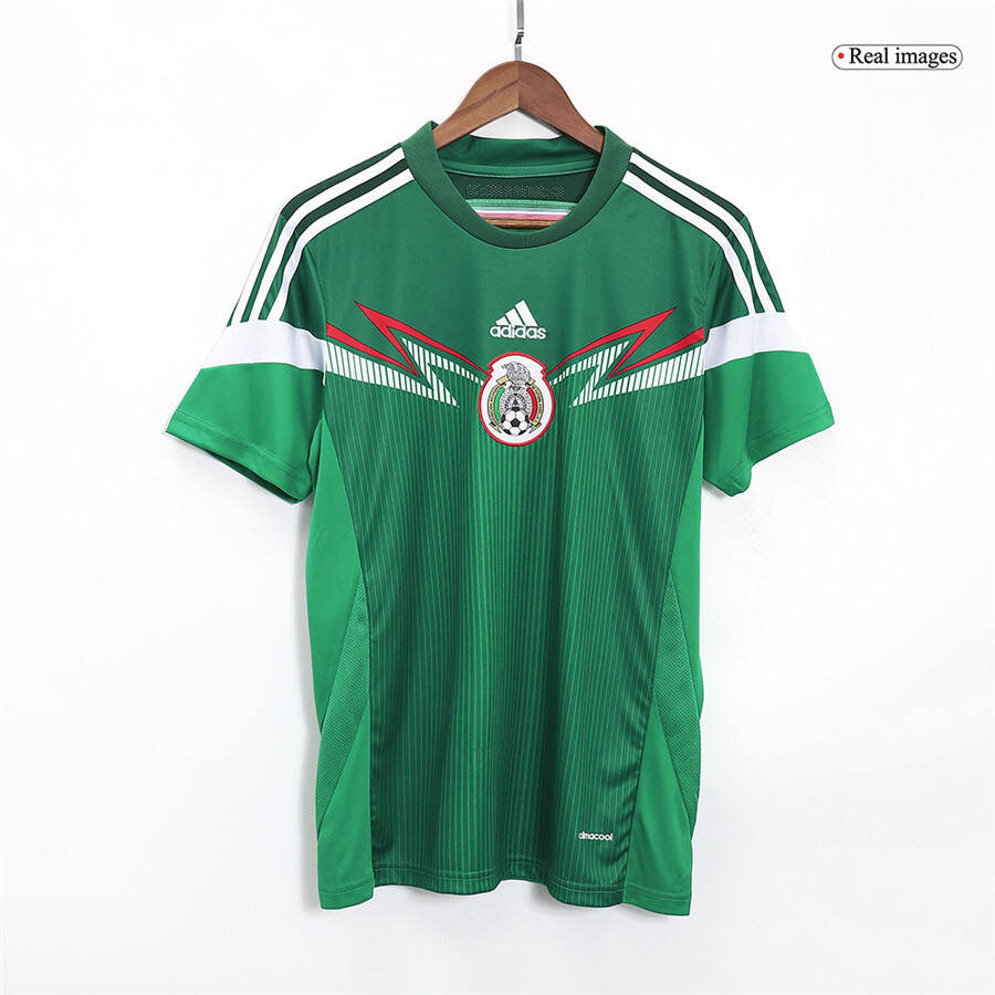 Professional Grade Retro Mexico Home Shirt World Cup 2014