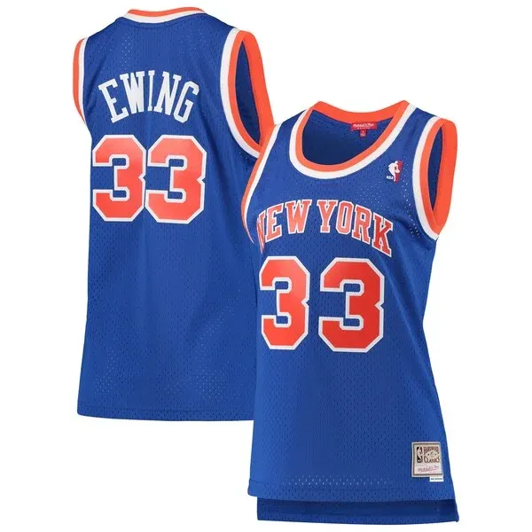Patrick Ewing NYK Swingman Jersey - genuine authentic-jersey - Blue