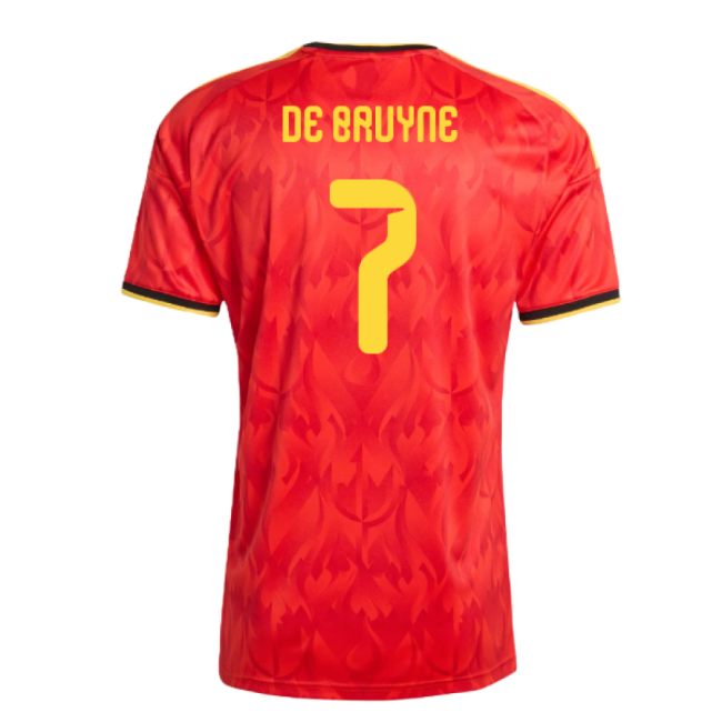 Euro Retro Style Belgium 2026-2027 Belgium Home Shirt (De Bruyne 7)...