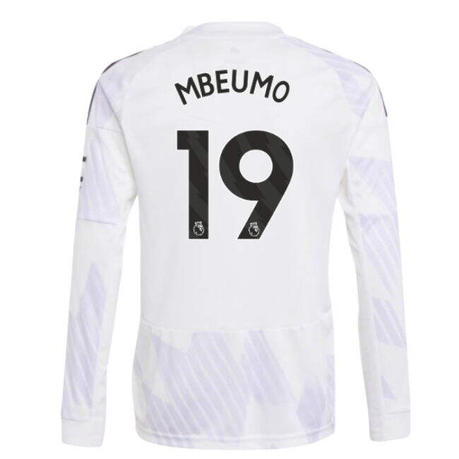 2025-2026 Man Utd Long Sleeve Away Shirt (Kids) (Mbeumo 19)