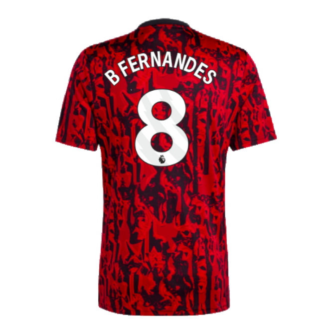 Man Utd Home Football Shirt 2023-20 - B Fernandes 8 M S