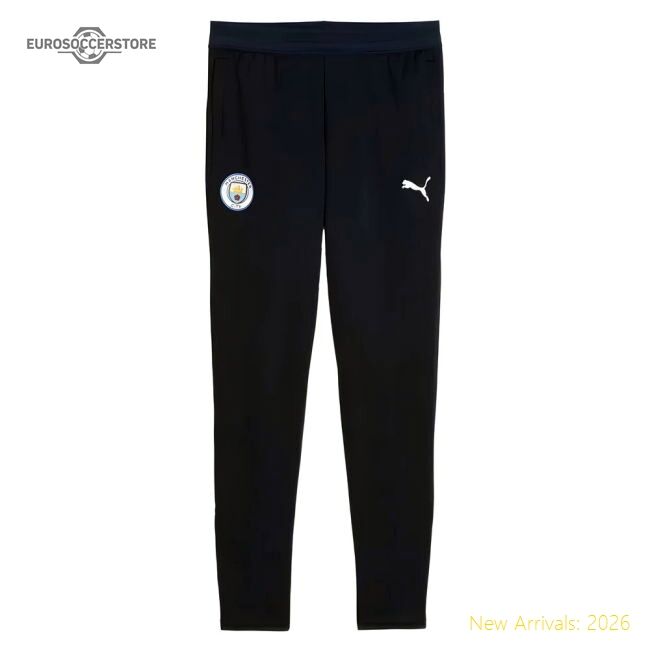 Premium 2025-2026 Man City Training Pants W/pockets (navy) - Kids