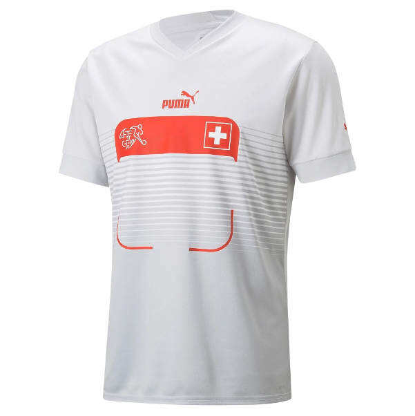 SwitzerlandSuisse World Cup 2022 Away White Soccer Jersey Football