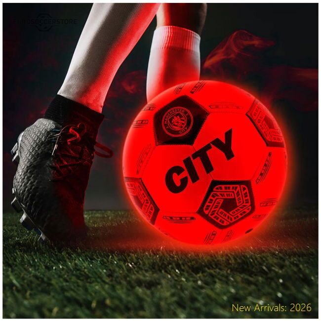 Authentic Manchester City Fc Led Glow Football - Premium Quality
