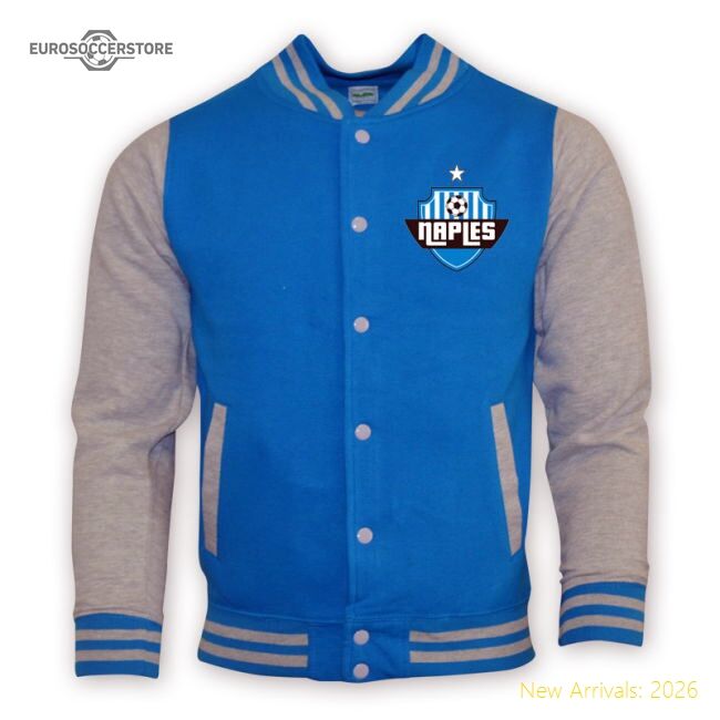 High-Quality Napoli College Baseball Jacket (Sky Blue) - Kids