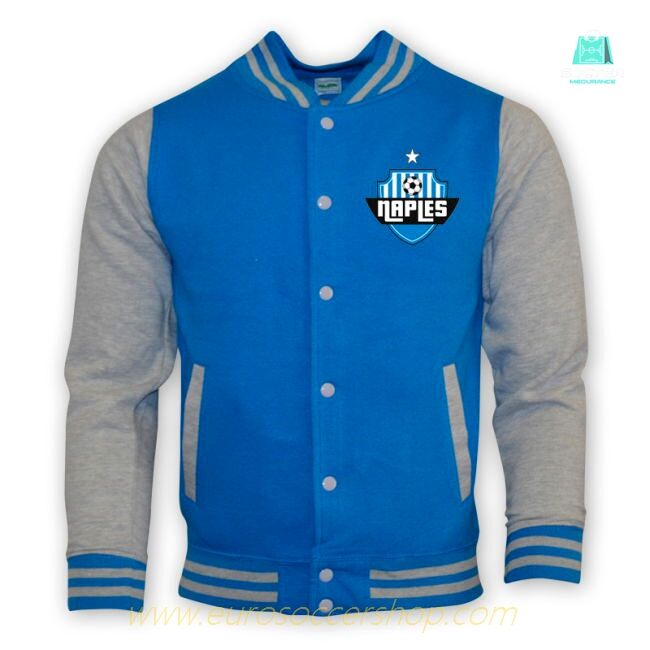 Napoli College Baseball Jacket (sky Blue) - Kids