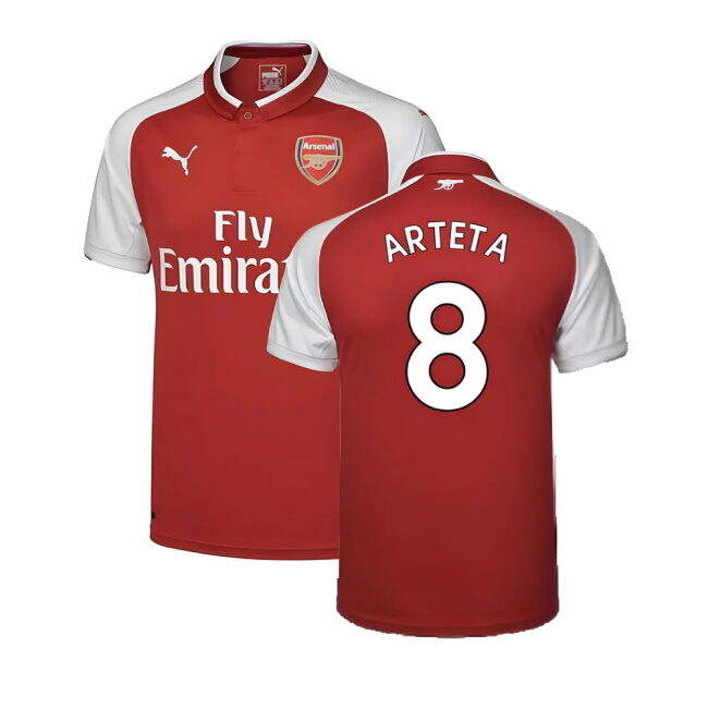 Arsenal 17/18 Home Football Shirt Adult Size XS ((Excellent) XS) (Arteta 8)