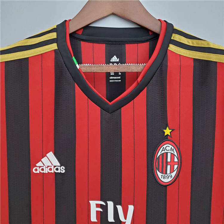 Genuine AC Milan 1314 Retro Home Shirt - Official Replica 8919