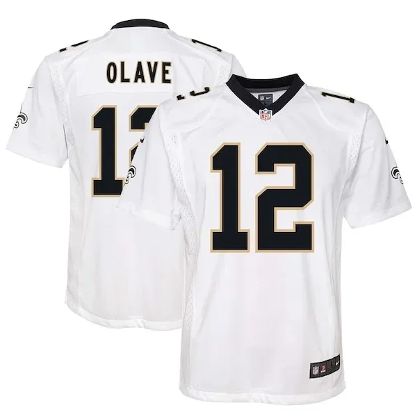 New Orleans Saints Chris Olave Game Jersey - White | NFL Player Jersey