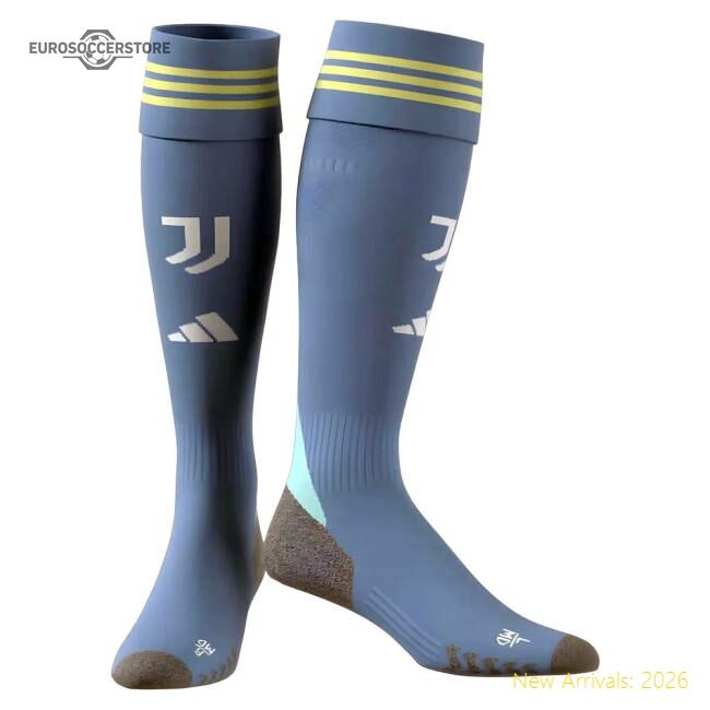 Excellent 2025-2026 Old Lady Away Football Socks (ash Blue)