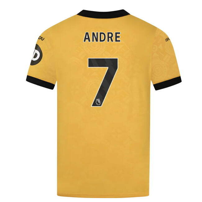 Licensed Wolves Wolves Home Shirt Andre #7 Pro Series 2025-2026 Ca...