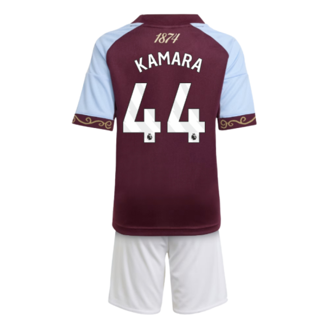 Aston Villa Home Jersey 2025-20 Kamara 44 L M S