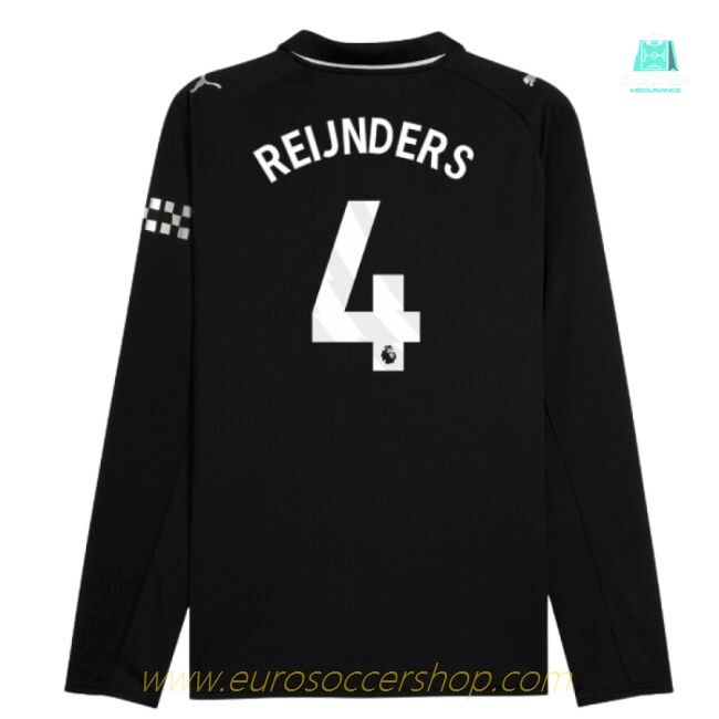 2025-2026 Man City Long Sleeve Away Shirt (Reijnders 4)