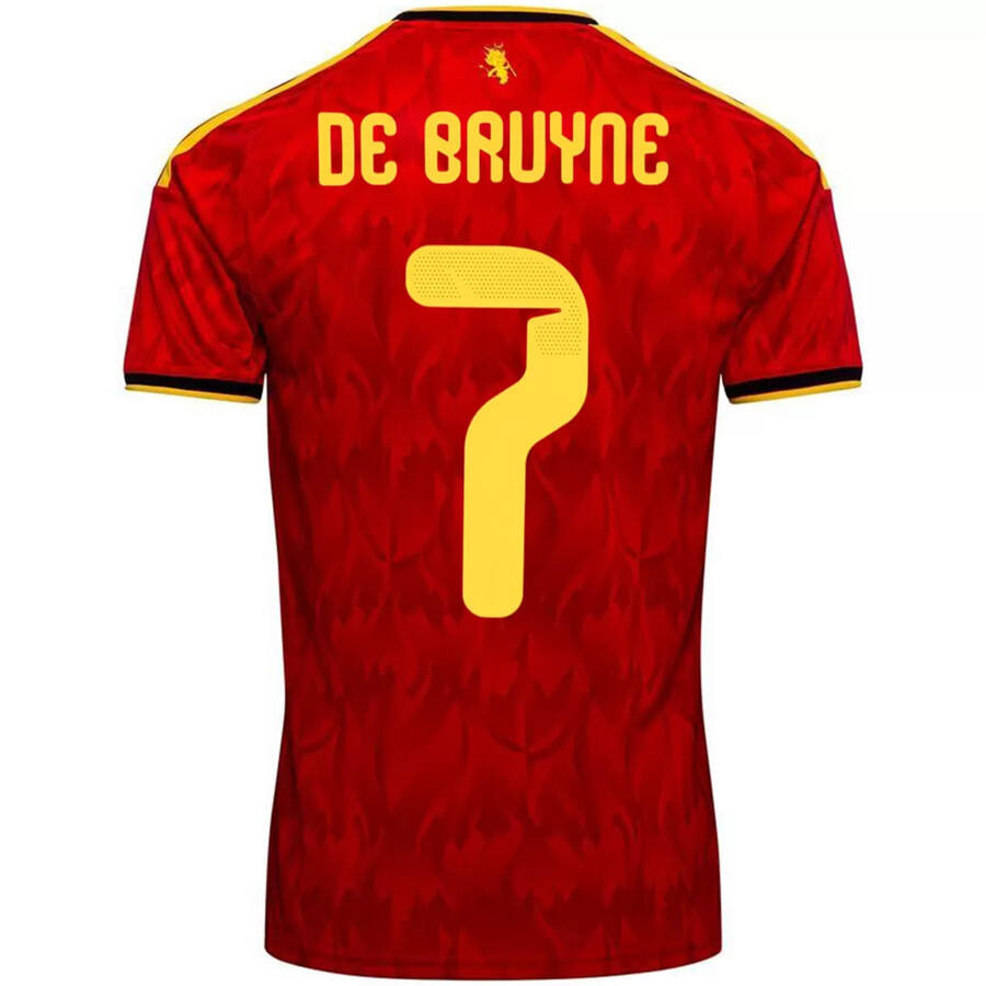 De Bruyne 7 Belgium Home Football Shirt World Cup 2026 - World Cup