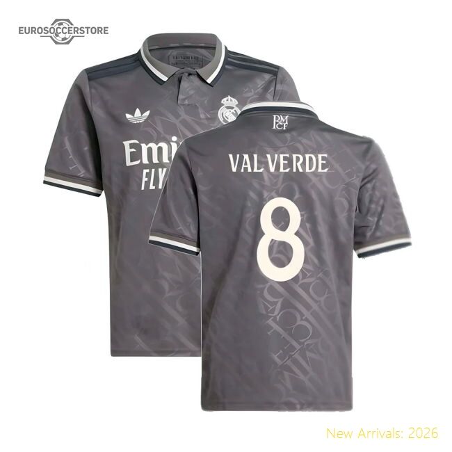 Official Third Real Madrid Valverde Jersey 2024-2025 Moisture-wicking