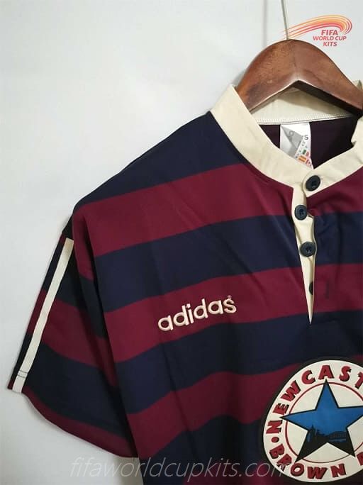 Newcastle 95-96 Away Red/Blue Football Kit