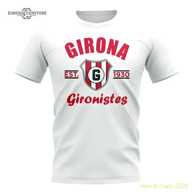 Girona Established Football T-shirt (white) - Reasonable Price