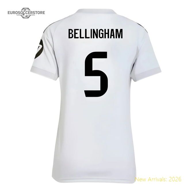Authentic Home Real Madrid Bellingham Jersey 2025-2026 Breathable