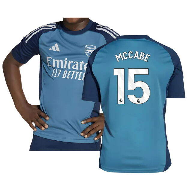 2025-2026 Arsenal Training Shirt (Blanch Blue) - Kids (McCabe 15)