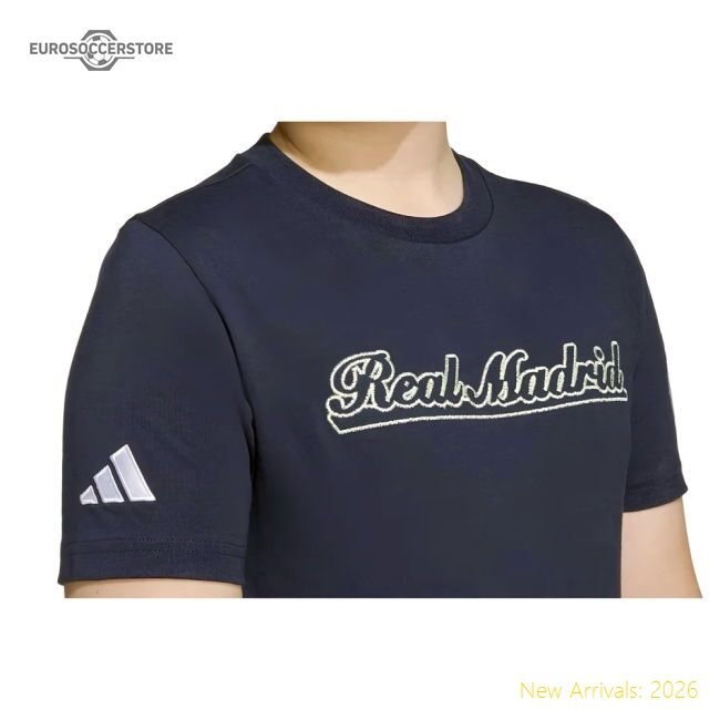 2025-2026 Real Madrid Us Tee (legend Ink) - Navy - Supporter Edition