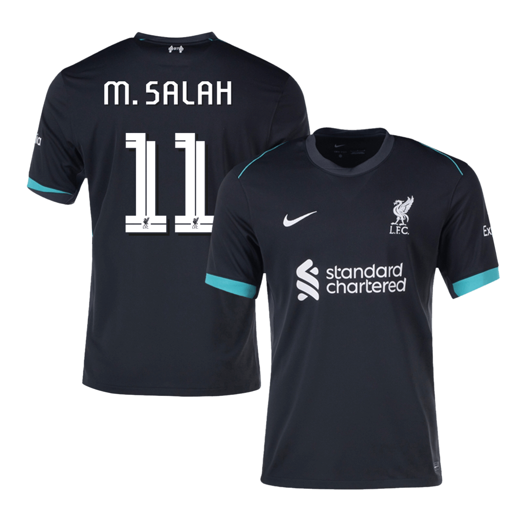 M.SALAH #11 Liverpool Away  Soccer Jersey 2024/25 - UCL Authentic Kit