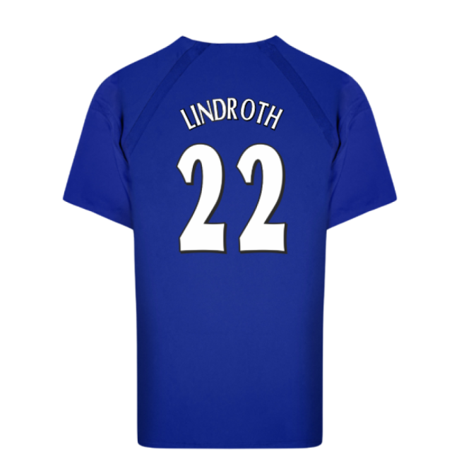 Top Tier Committed Everton Anniversary Retro Home Shirt Lindroth #...