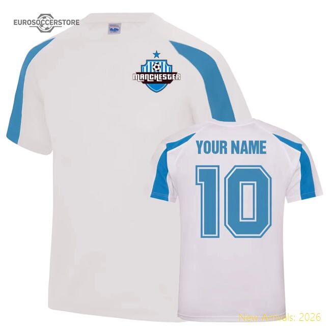 Premium Your Name Manchester City Sports Training Jersey (white)