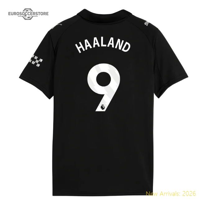 Authentic 2025-2026 Man City Away Mini Kit (haaland 9) - Premium