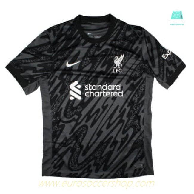 2024-2025 Liverpool Home Goalkeeper Shirt (Black) (Your Name)
