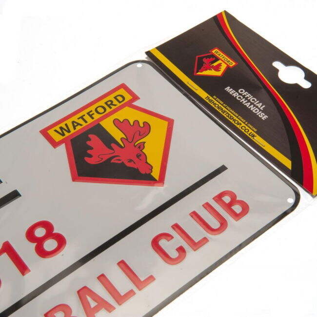 Watford FC White Street Sign (Collector's Item)