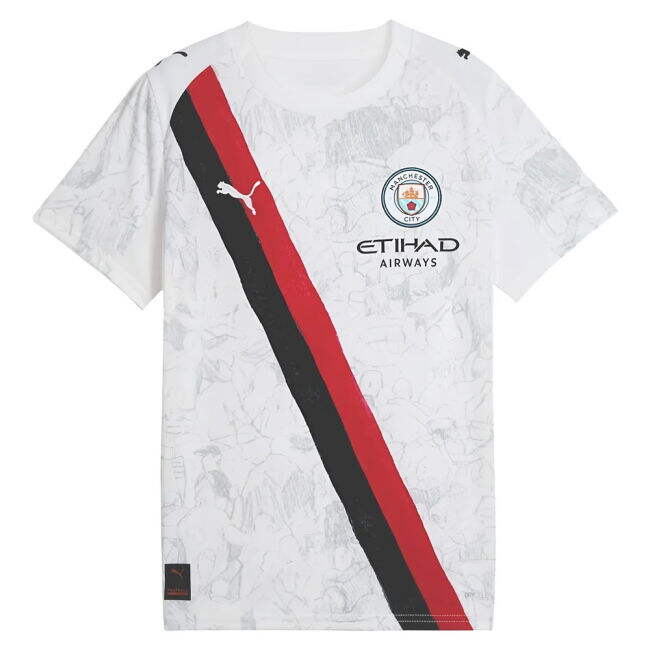 Official Shirt 2025-2026 MCI Away Durable Stitching White Kids Cl#257
