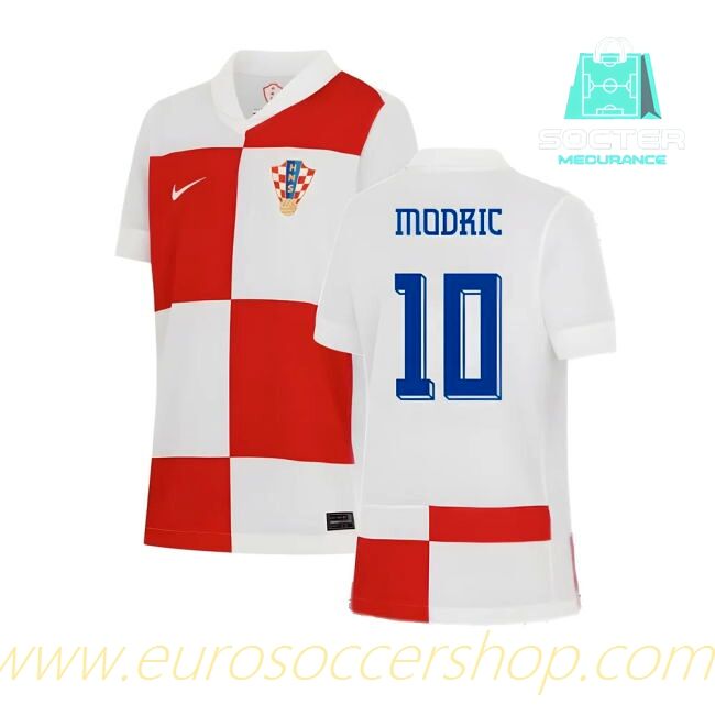 2024/25 Campaign Match Quality Croatia Home Kit Kids Edition (Modric 10)
