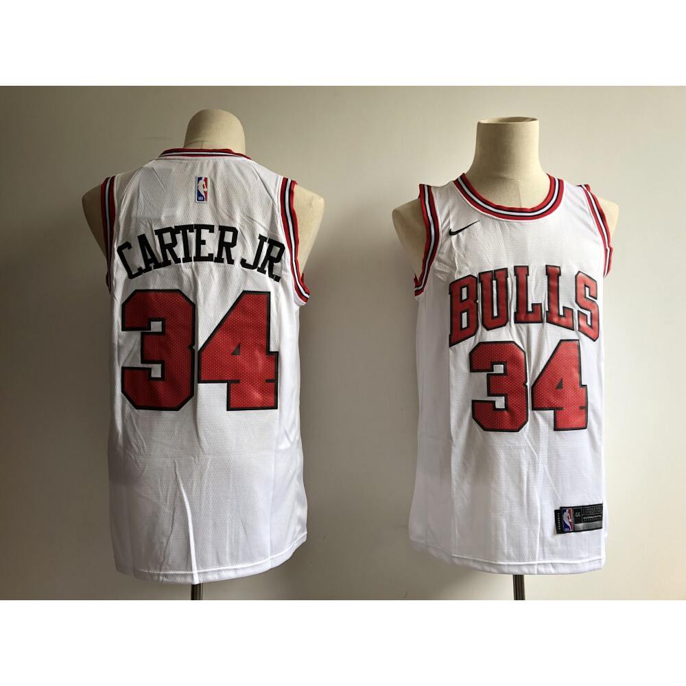 Official Chicago Bulls 34 White Jersey - Fan Favorite