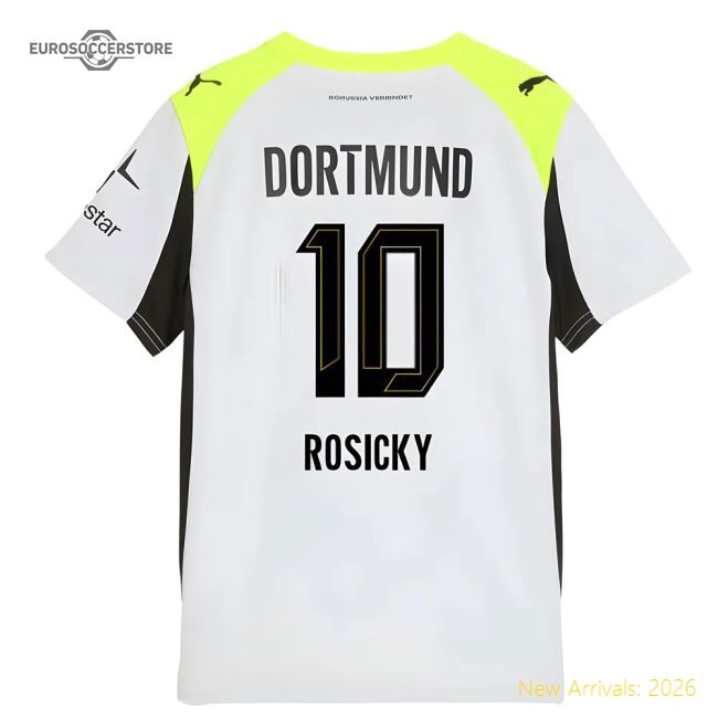 High-quality 2025-2026 Borussia Dortmund Away Shirt (kids) (rosicky