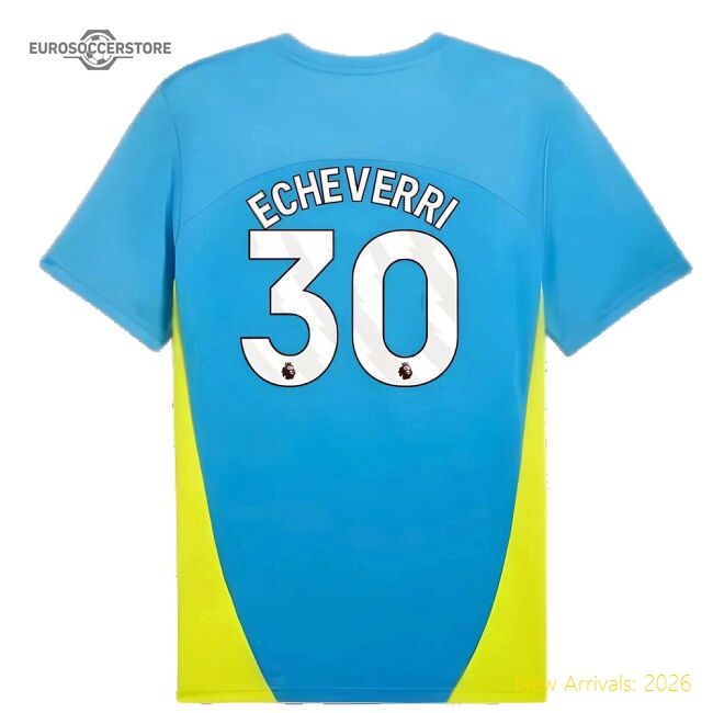 Official 2024-2025 Man City Training Shirt (magic Blue) (echeverri