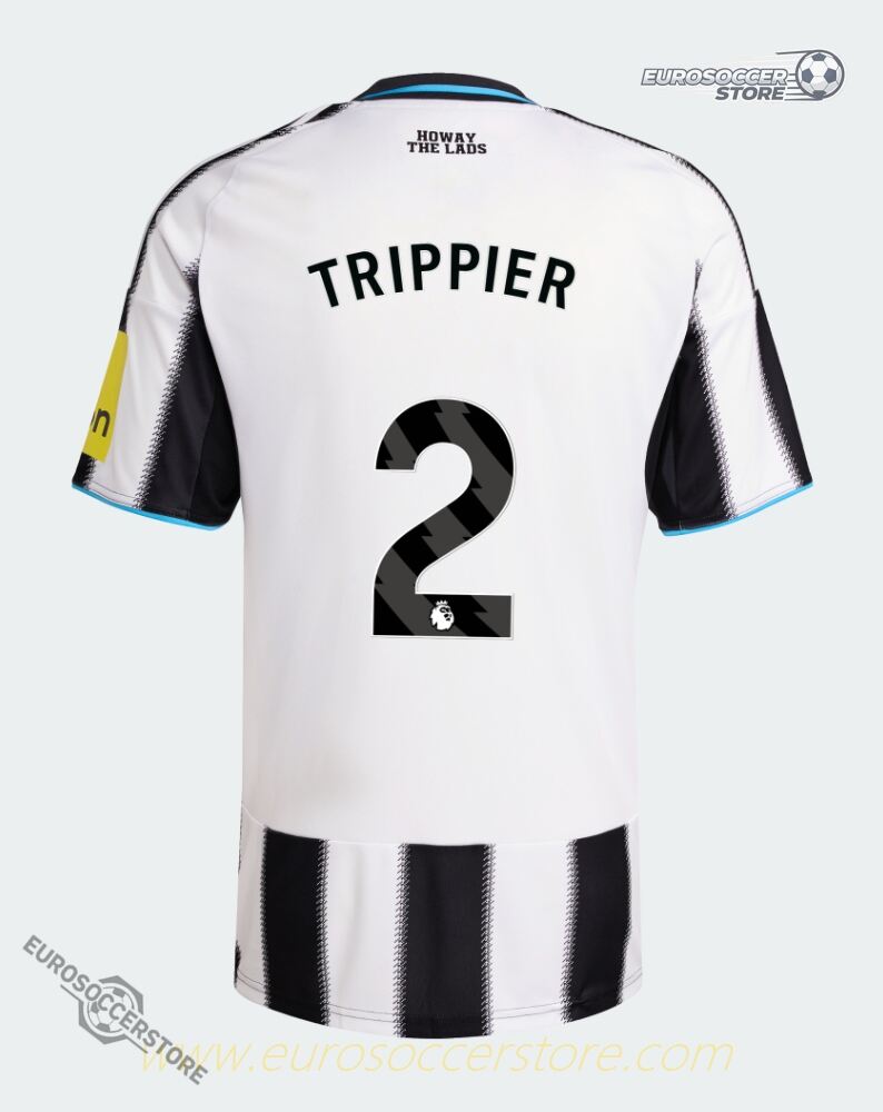 Newcastle United's 25-26 Season Home Jersey, Featuring TRIPPIER with the Number 2