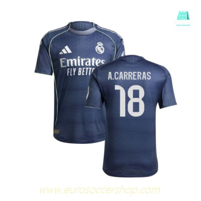 2025-2026 Real Madrid Authentic Away Shirt (A.Carreras 18)