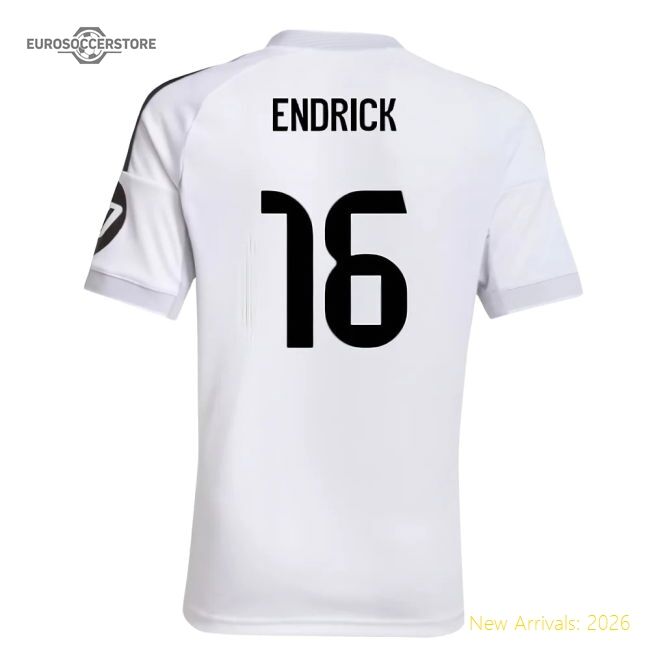 Top-grade 2025-2026 Real Madrid First Jersey (kids) (endrick 16)
