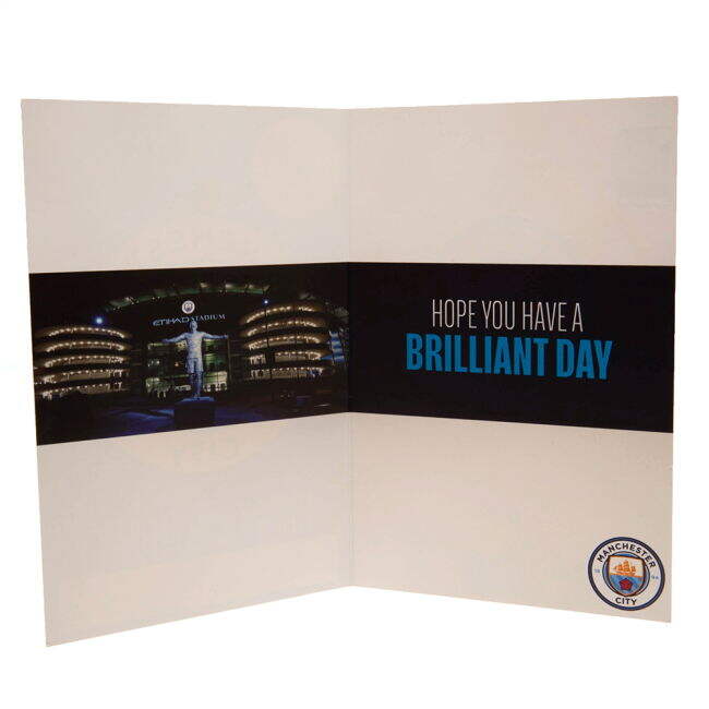 Women's Manchester City FC Birthday Card With Stickers