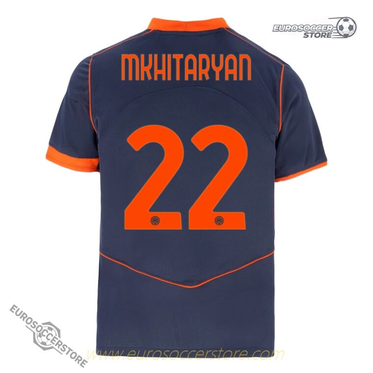 Inter Milan 25-26 Season Third Jersey MKHITARYAN Number 22